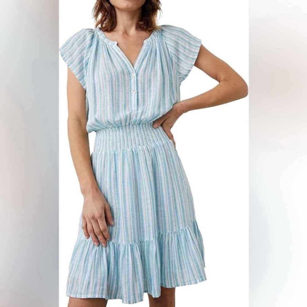 Striped Blue and White Women's Dress